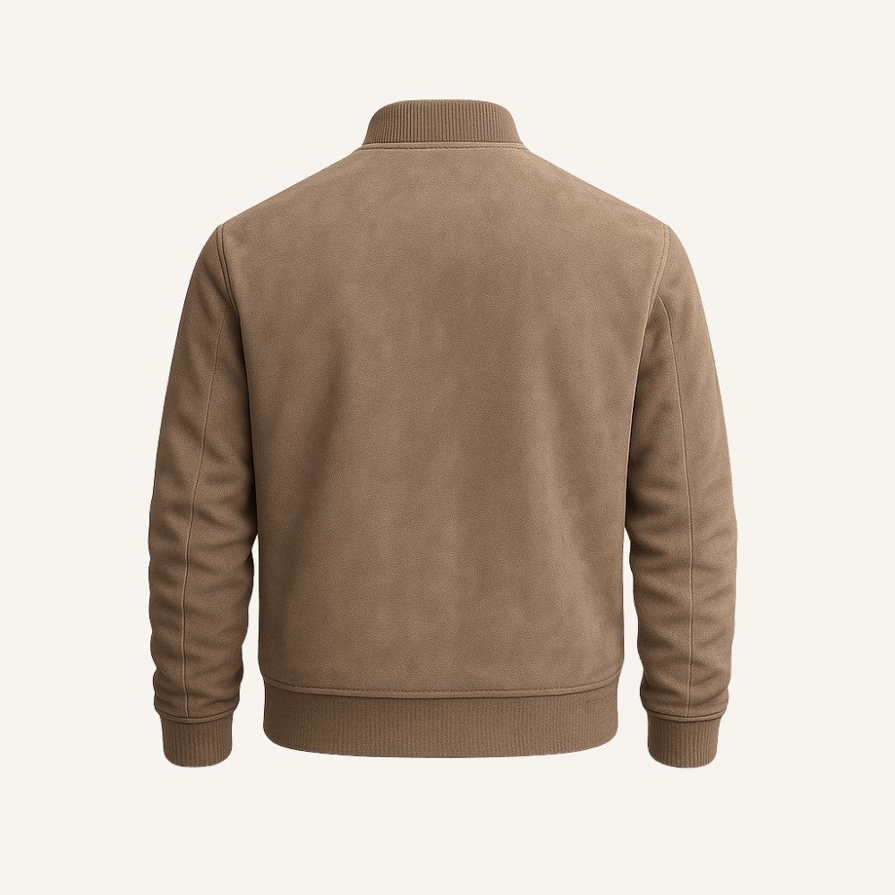 Jaqueta Masculina de Suede Old Money Renoir