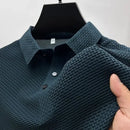 Polo Masculina Marenzzo em Malha de Seda Oca Slim