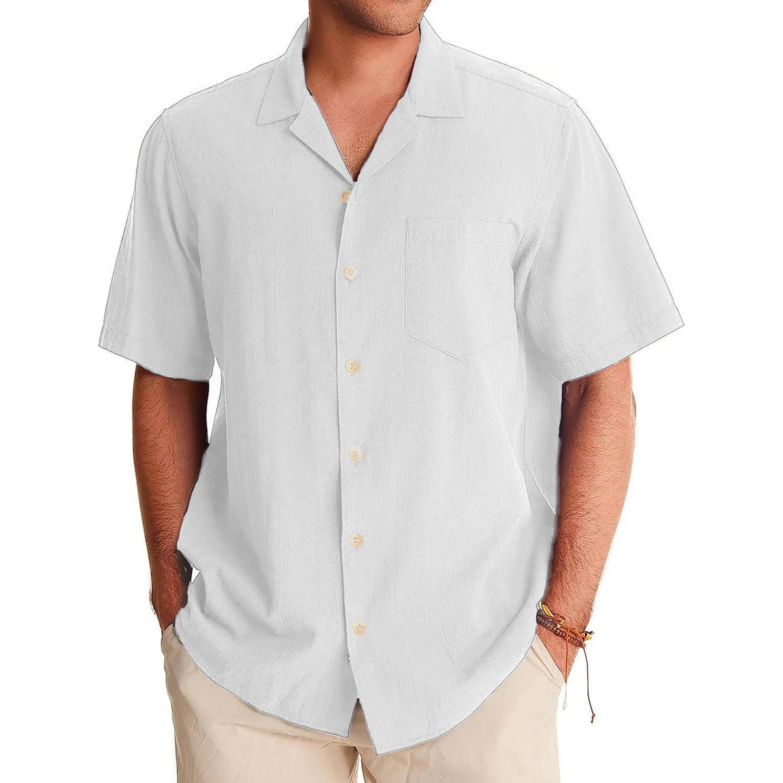 Camisa Masculina Marenzzo Casual Manga Curta