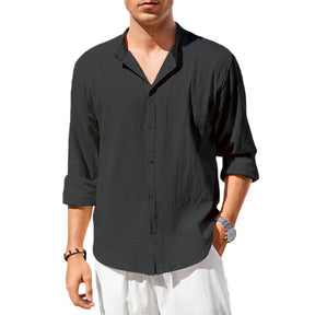 Camisa Masculina Lino Cotone Marenzzo