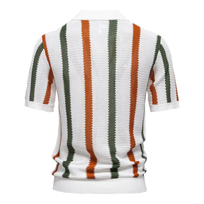 Polo Masculina Listrada Canelada Marenzzo