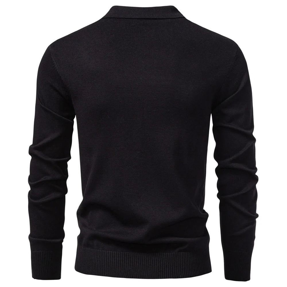 Camisa Polo Masculina Manga Longa Zíper Marenzzo