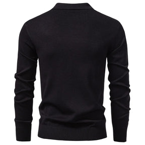 Camisa Polo Masculina Manga Longa Zíper Marenzzo