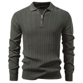 Camisa Polo Masculina Manga Longa Zíper Marenzzo