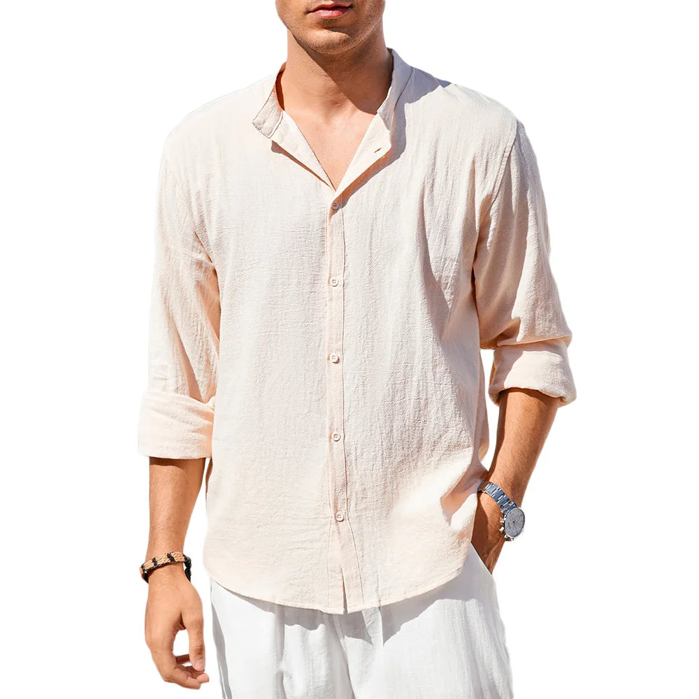 Camisa Masculina Lino Cotone Marenzzo