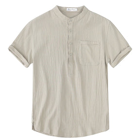 Camisa Masculina De Linho Confort Marenzzo