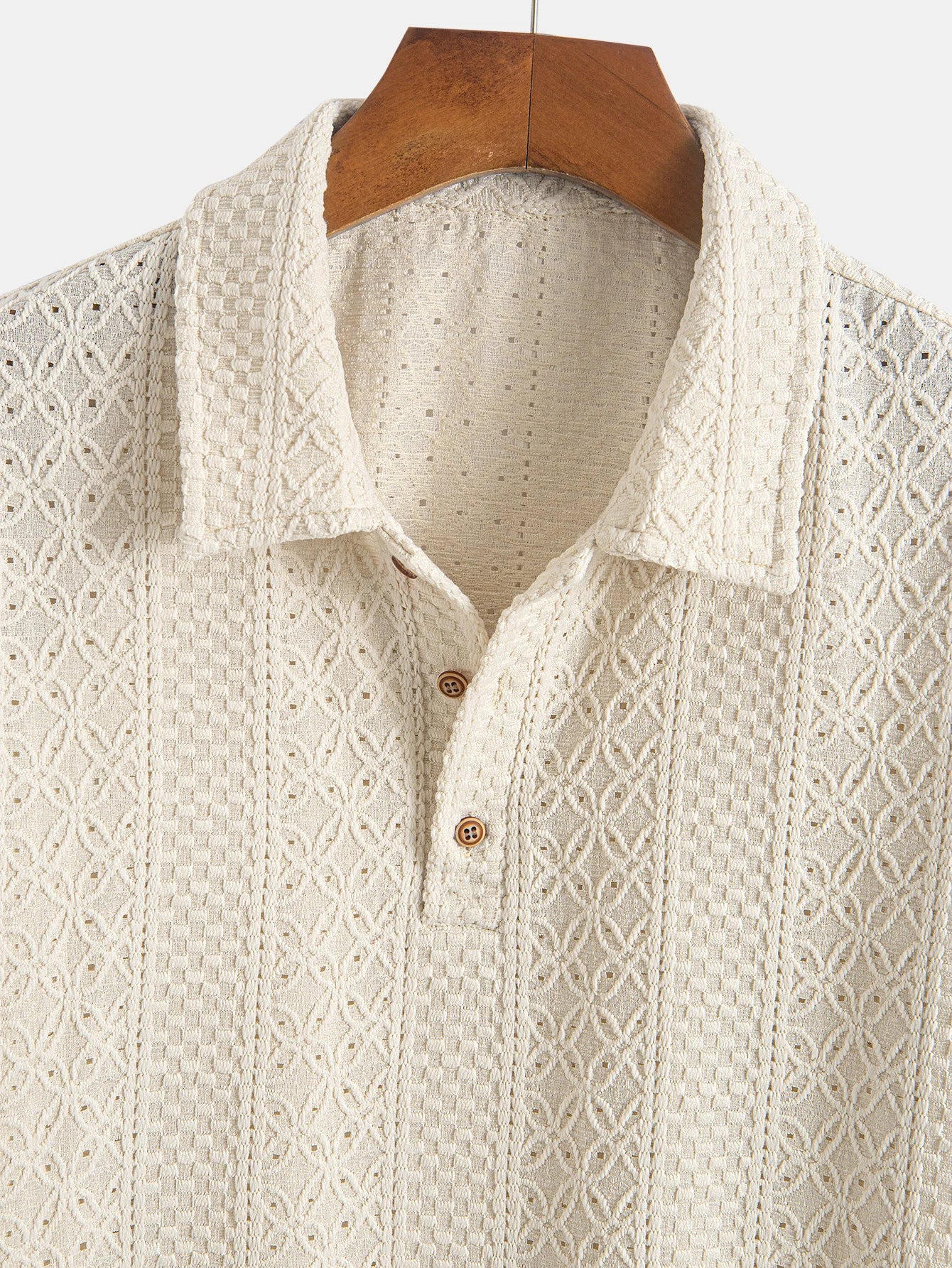 Polo Masculina Elástica Texturizada Marenzzo