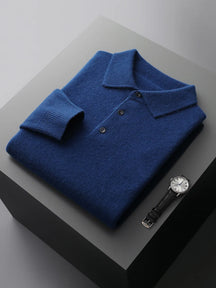 Suéter Masculino em Lã Pura com Gola Polo – Marenzzo