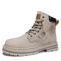 Bota Masculina Impermeável High em Couro para Outono Inverno