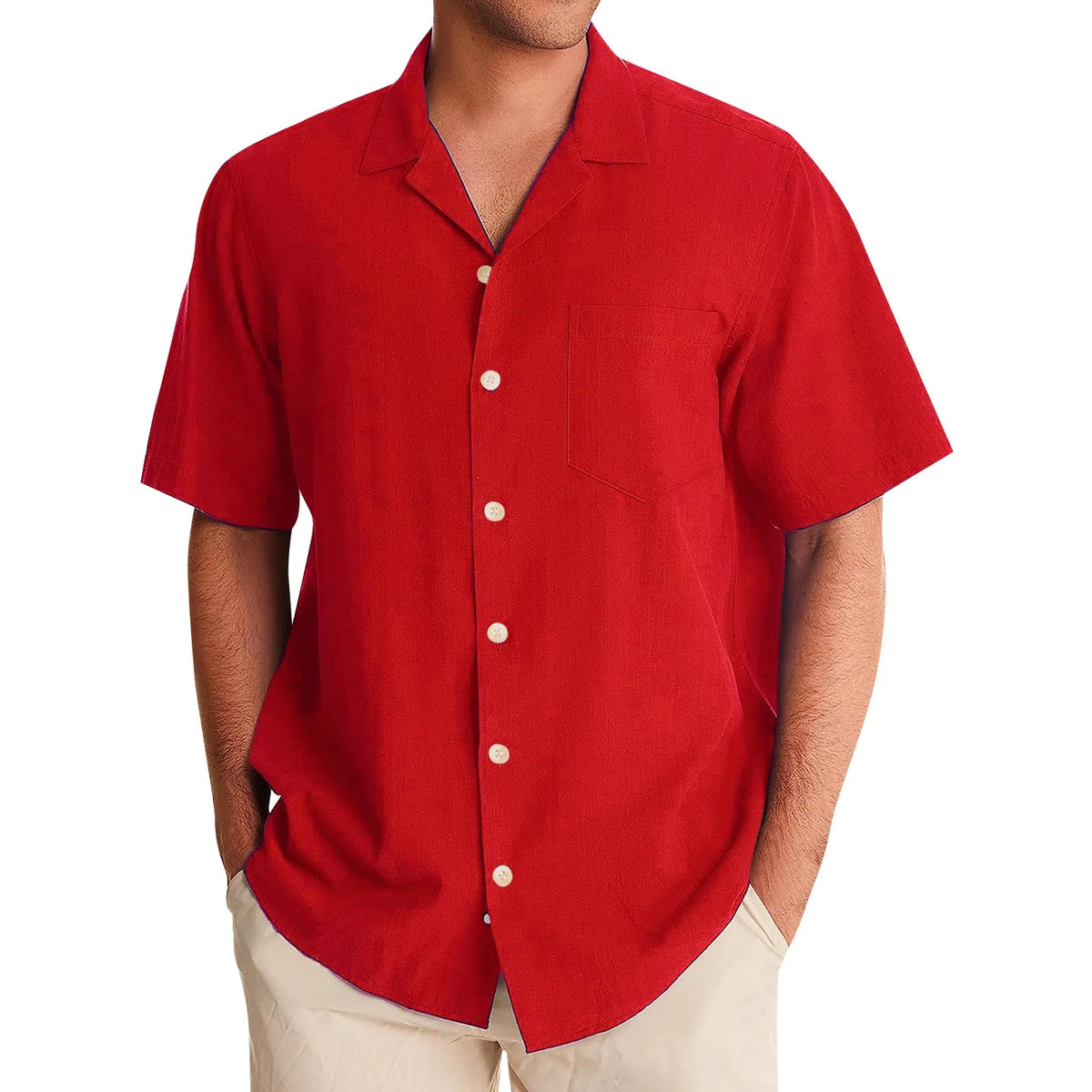 Camisa Masculina Marenzzo Casual Manga Curta