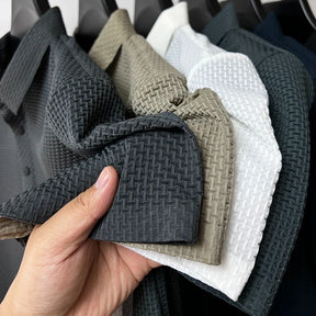 Polo Masculina Marenzzo em Malha de Seda Oca Slim