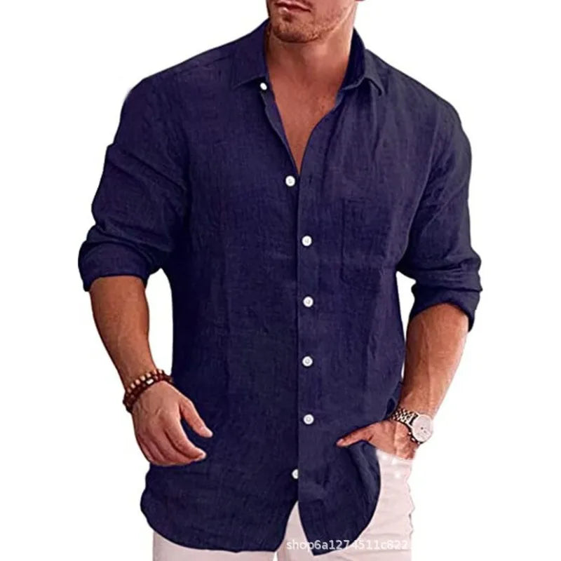 Camisa Masculina Casual Verão