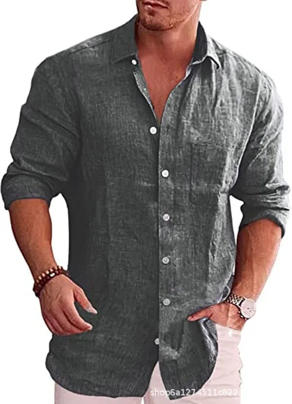 Camisa Masculina Casual Verão