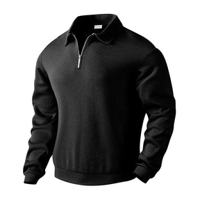 Camisa Polo Masculina Marenzzo Manga Longa com Zíper