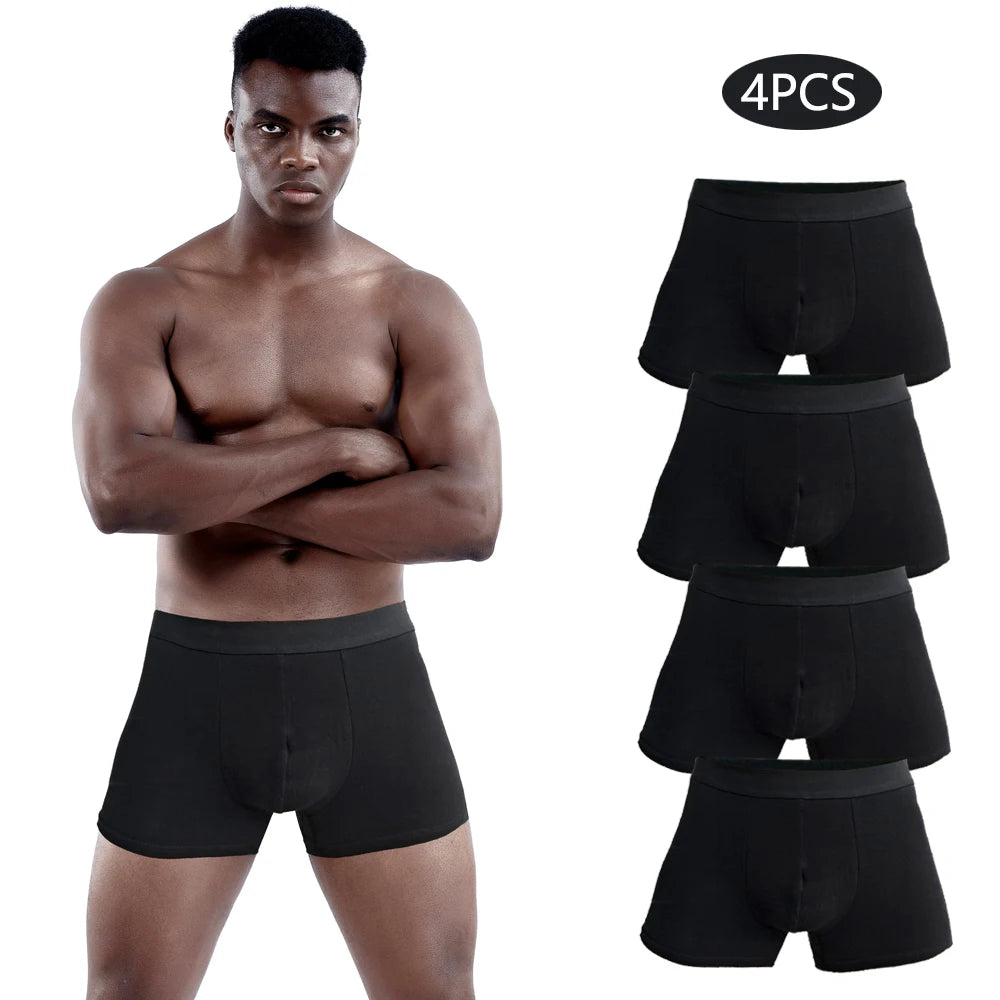 Kit 4 Cuecas Boxer Masculinas Marenzzo Algodão Confort