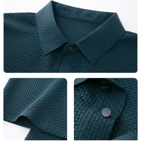 Polo Masculina Marenzzo em Malha de Seda Oca Slim