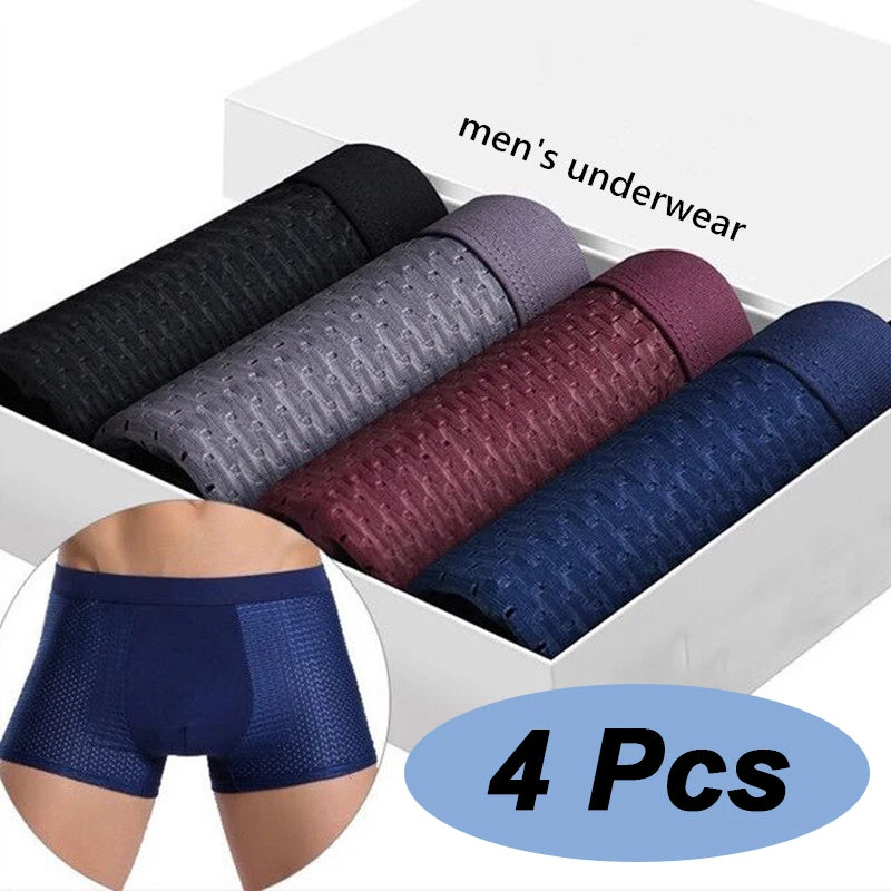 Kit 4 Cuecas Boxer Marenzzo Microfibra