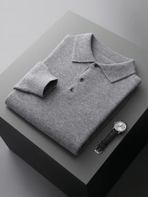 Suéter Masculino em Lã Pura com Gola Polo – Marenzzo