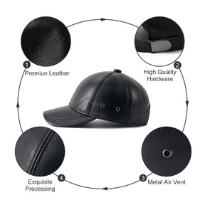 Boné Marenzzo Leather Baseball