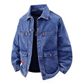Jaqueta Jeans Masculina Marenzzo Loose Fit Resistente