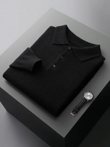 Suéter Masculino em Lã Pura com Gola Polo – Marenzzo
