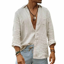 Camisa de Linho Masculina Marenzzo – Estilo, Conforto e Elegância