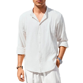 Camisa Masculina Lino Cotone Marenzzo