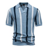 Polo Masculina Listrada Canelada Marenzzo