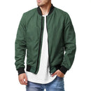 Men Bomber Jacket Thin Slim Long Sleeve baseball Jackets Mens Windbreaker Zipper Windbreaker Jacket Male Outwear Brand Clothing