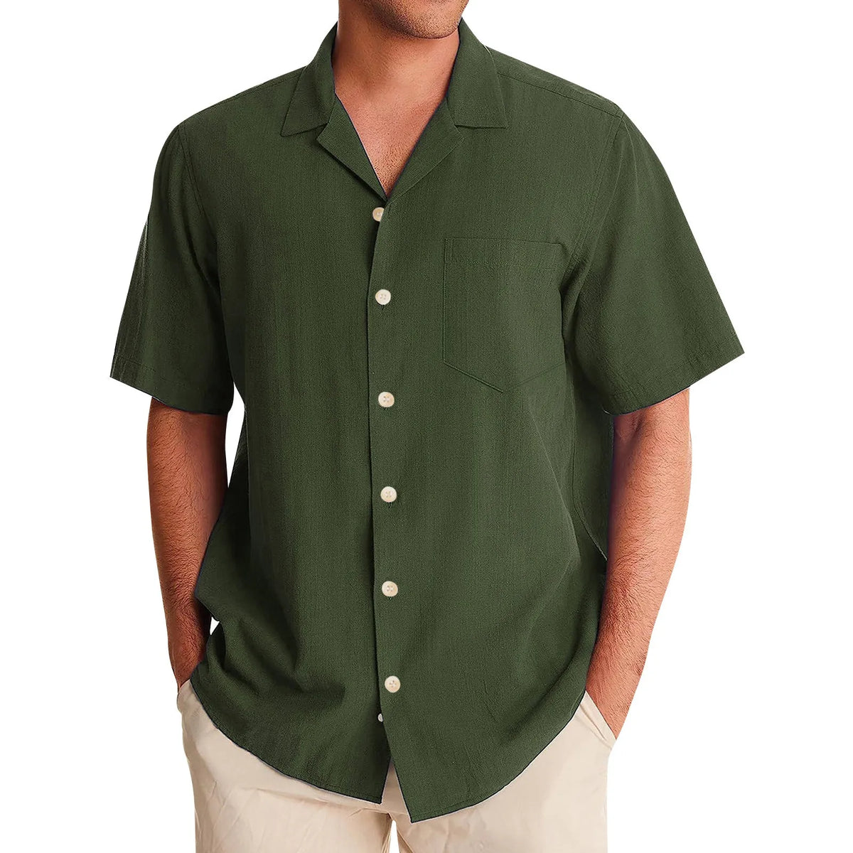 Camisa Masculina Marenzzo Casual Manga Curta