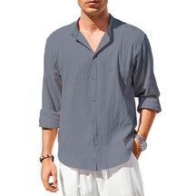 Camisa Masculina Lino Cotone Marenzzo