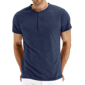 Camiseta Masculina Marenzzo Henley Slim