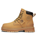 Bota Masculina Impermeável High em Couro para Outono Inverno