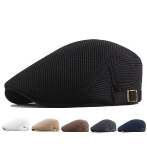 Boina Newsboy Masculina Marenzzo em Tela - Elegância Britânica