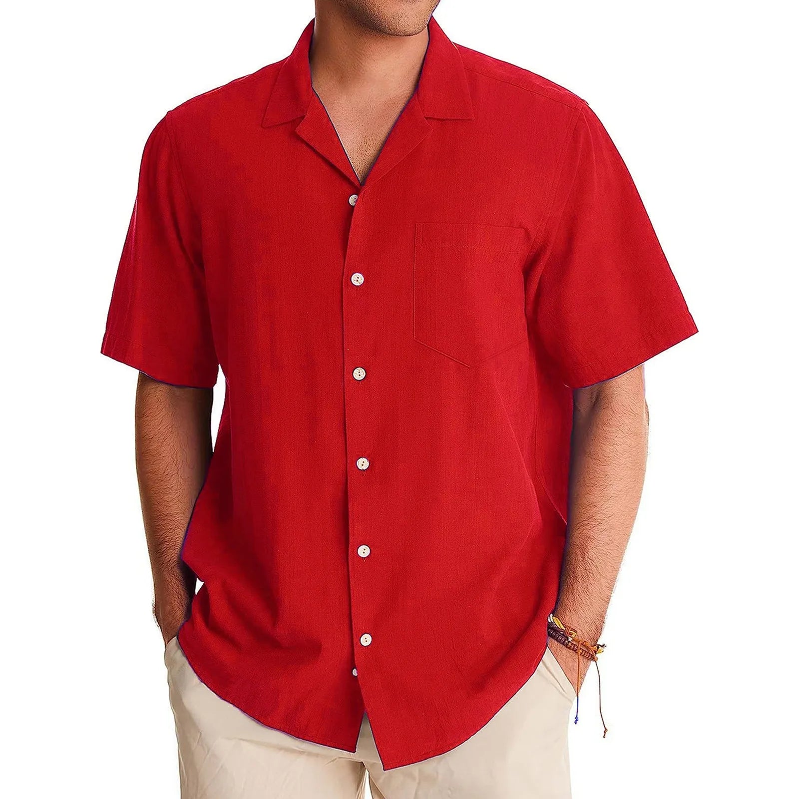 Camisa Masculina Marenzzo Casual Manga Curta