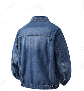 Jaqueta Jeans Masculina Marenzzo Loose Fit Resistente