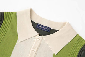 Polo Masculina Marenzzo em Malha Retrô com Botões