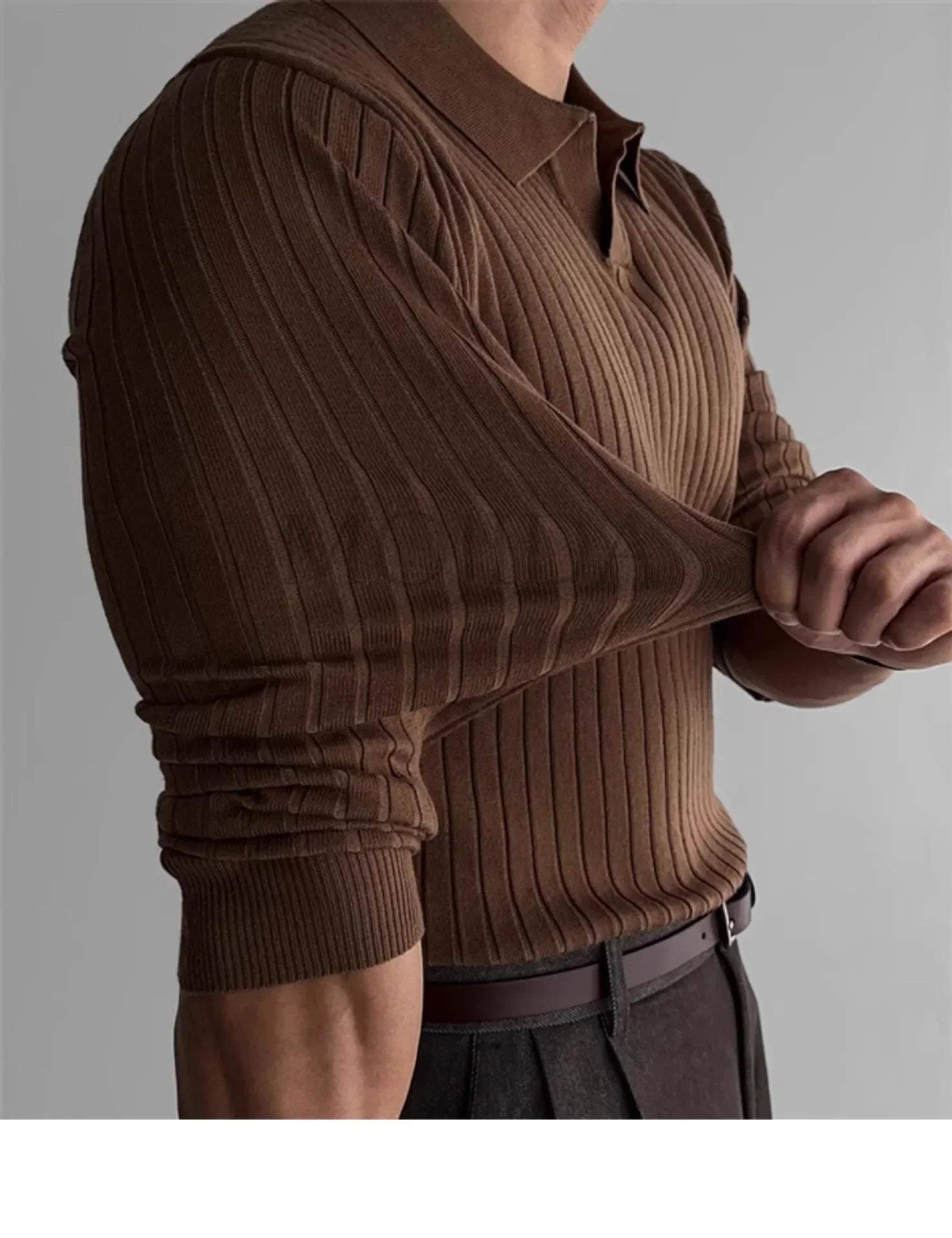 Camisa Masculina Tricot Slim Marenzzo