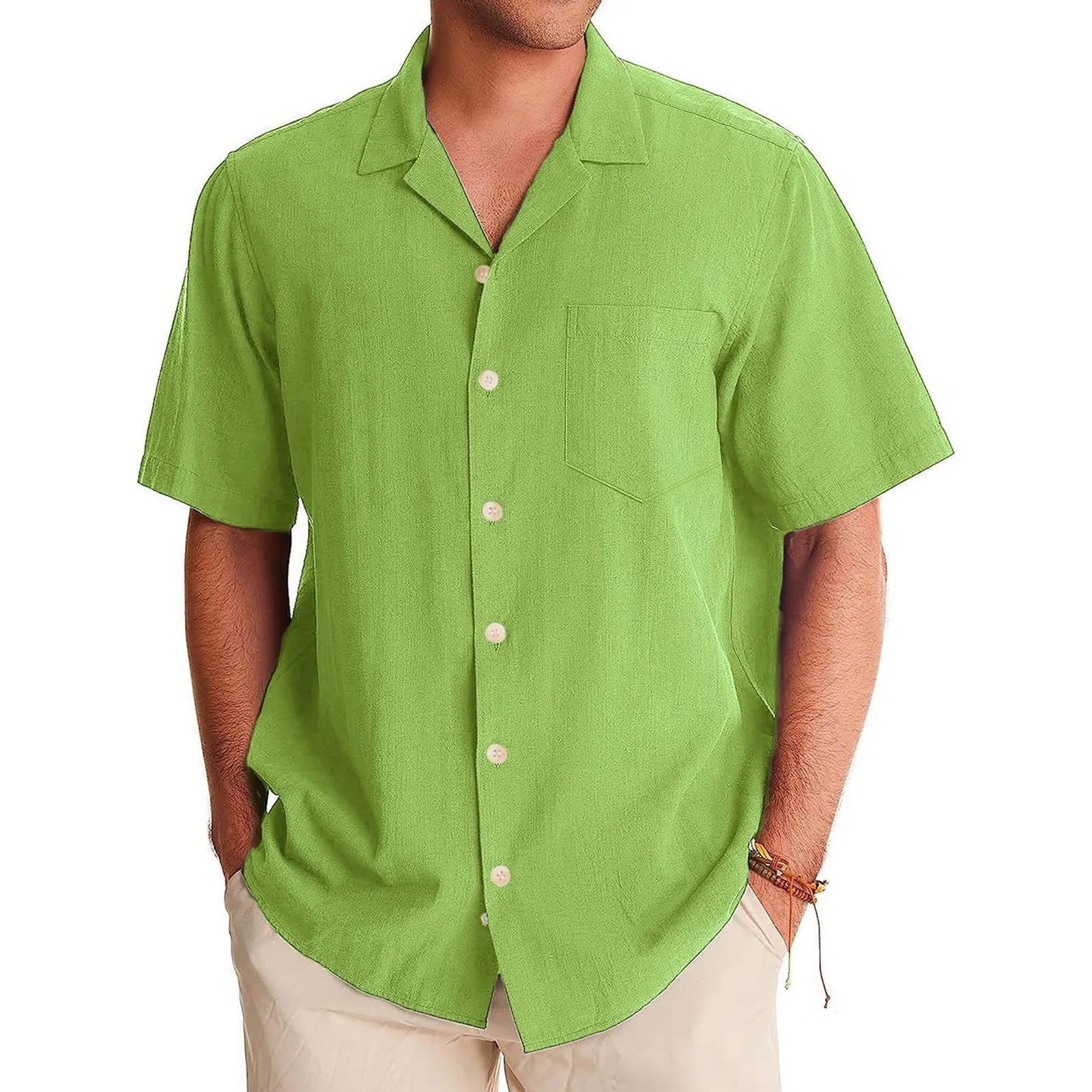 Camisa Masculina Marenzzo Casual Manga Curta