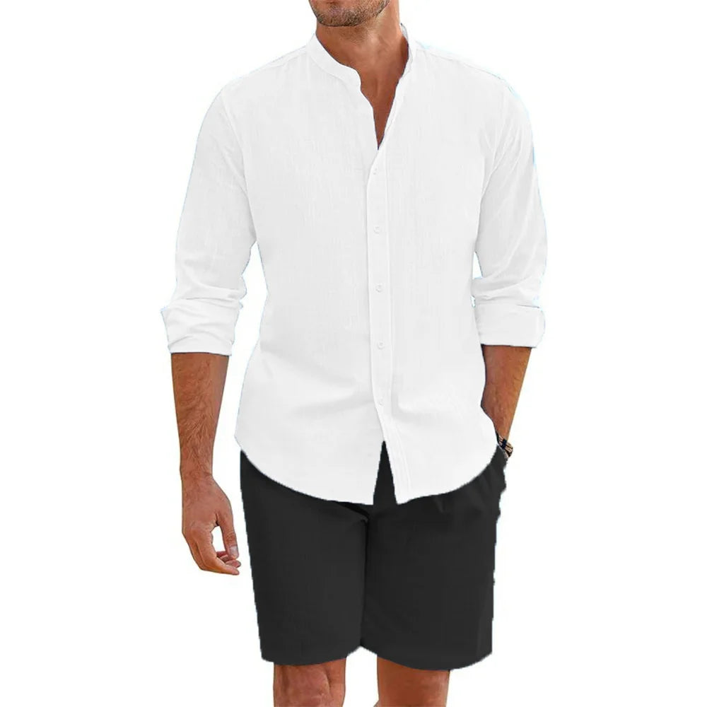 Conjunto Masculino Marenzzo Praia - Camisa e Shorts