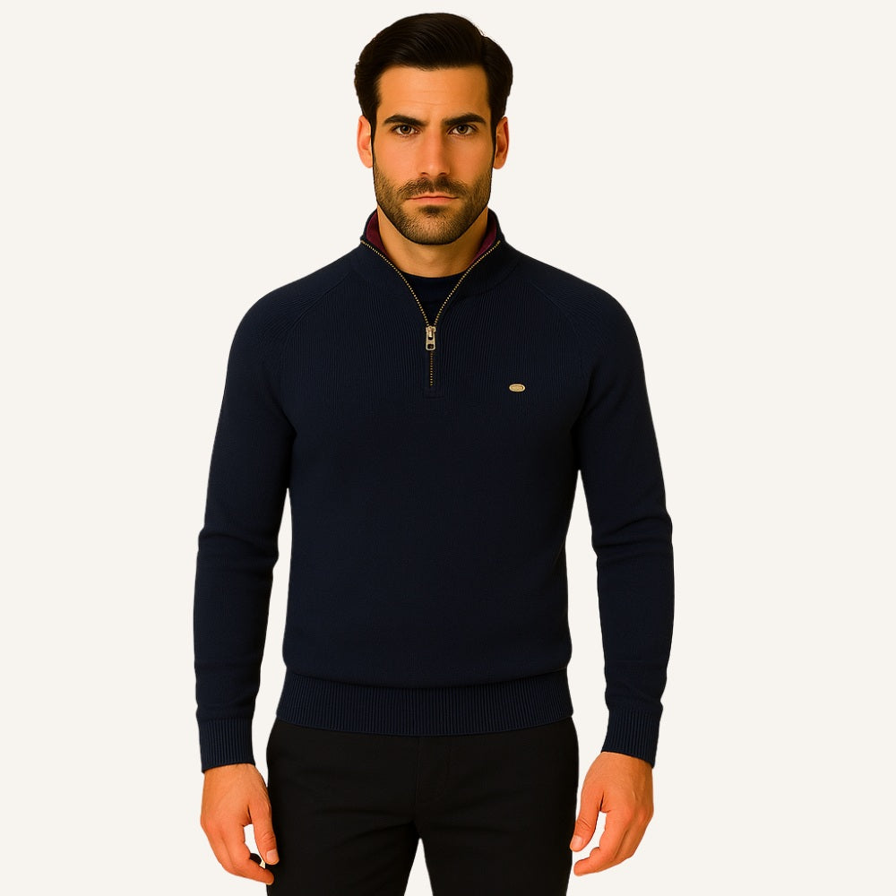 Suéter Masculino Meio Zíper Signature