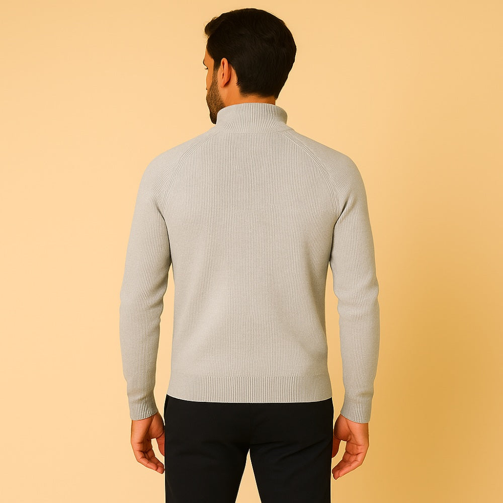 Suéter Masculino Meio Zíper Signature