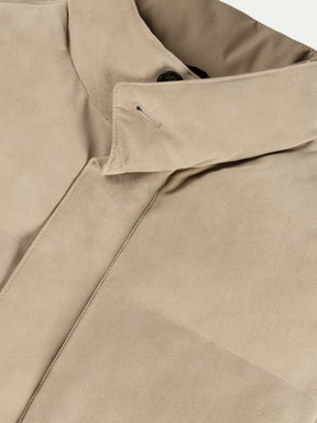 Light Beige Suede AUR1 Body Warmer