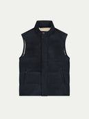 Navy Suede AUR1 Body Warmer