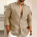 Camisa de Linho Masculina Marenzzo – Estilo Elegante e Conforto Atemporal