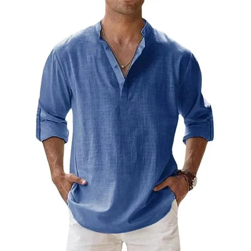 Camisa de Linho Masculina Marenzzo - Hawaiian