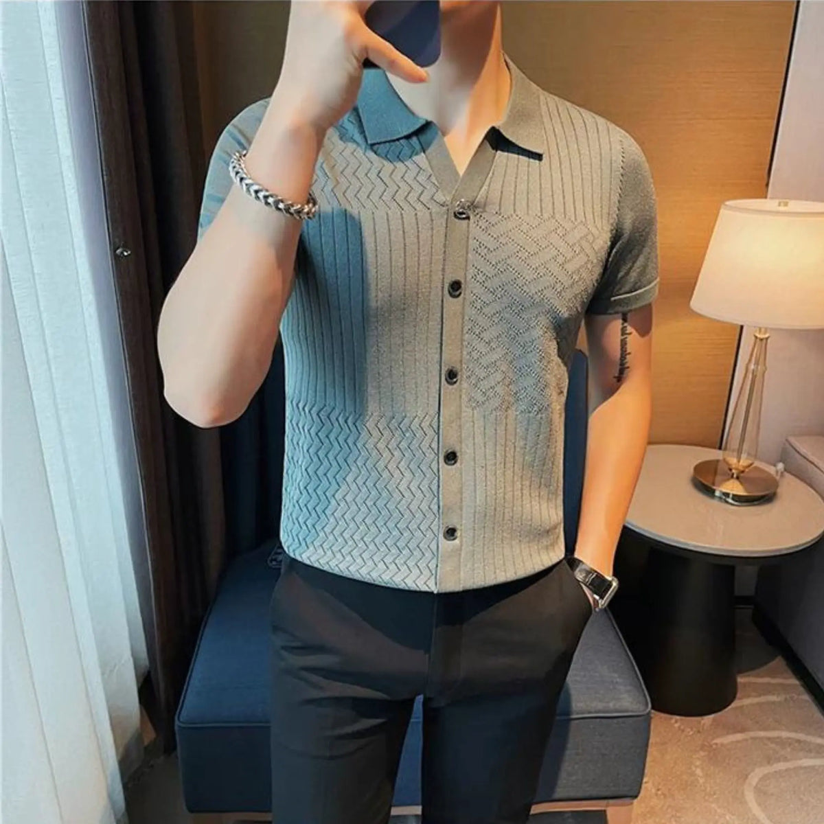 Camisa Polo Masculina Marenzzo Vintage